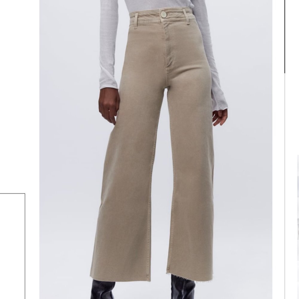 Zara Marine Straight High Rise Jeans